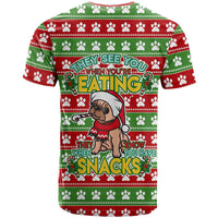 French Bulldog See You Eating Snacks Christmas T Shirt Xmas Holiday Patterns - Wonder Print Shop