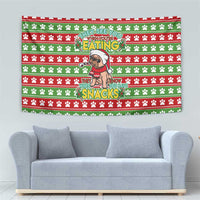 French Bulldog See You Eating Snacks Christmas Tapestry Xmas Holiday Patterns - Wonder Print Shop