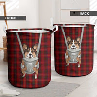 Front Carrier Dog Pembroke Welsh Corgi Christmas Laundry Basket Xmas Holiday Patterns - Wonder Print Shop