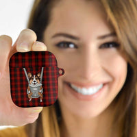 Front Carrier Dog Pembroke Welsh Corgi Christmas AirPods Case Xmas Holiday Patterns - Wonder Print Shop