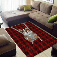 Front Carrier Dog Pembroke Welsh Corgi Christmas Area Rug Xmas Holiday Patterns - Wonder Print Shop