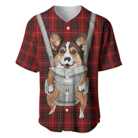 Front Carrier Dog Pembroke Welsh Corgi Christmas Baseball Jersey Xmas Holiday Patterns - Wonder Print Shop