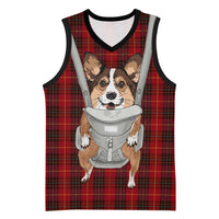 Front Carrier Dog Pembroke Welsh Corgi Christmas Basketball Jersey Xmas Holiday Patterns - Wonder Print Shop