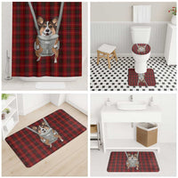 Front Carrier Dog Pembroke Welsh Corgi Christmas Bathroom Set Xmas Holiday Patterns - Wonder Print Shop