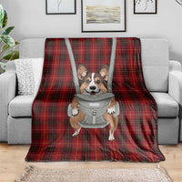 Front Carrier Dog Pembroke Welsh Corgi Christmas Blanket Xmas Holiday Patterns - Wonder Print Shop