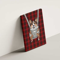 Front Carrier Dog Pembroke Welsh Corgi Christmas Canvas Wall Art Xmas Holiday Patterns - Wonder Print Shop