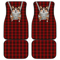 Front Carrier Dog Pembroke Welsh Corgi Christmas Car Mats Xmas Holiday Patterns - Wonder Print Shop