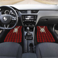 Front Carrier Dog Pembroke Welsh Corgi Christmas Car Mats Xmas Holiday Patterns - Wonder Print Shop