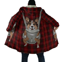 Front Carrier Dog Pembroke Welsh Corgi Christmas Cloak Xmas Holiday Patterns - Wonder Print Shop