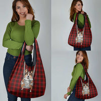 Front Carrier Dog Pembroke Welsh Corgi Christmas Grocery Bag Xmas Holiday Patterns - Wonder Print Shop