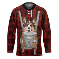 Front Carrier Dog Pembroke Welsh Corgi Christmas Hockey Jersey Xmas Holiday Patterns - Wonder Print Shop