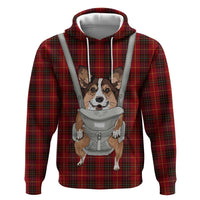 Front Carrier Dog Pembroke Welsh Corgi Christmas Hoodie Xmas Holiday Patterns - Wonder Print Shop