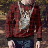 Front Carrier Dog Pembroke Welsh Corgi Christmas Ugly Christmas Sweater Xmas Holiday Patterns - Wonder Print Shop