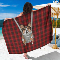 Front Carrier Dog Pembroke Welsh Corgi Christmas Sarong Xmas Holiday Patterns - Wonder Print Shop