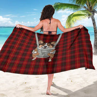 Front Carrier Dog Pembroke Welsh Corgi Christmas Sarong Xmas Holiday Patterns - Wonder Print Shop