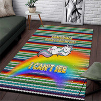 Funny Unicorn Sometimes When I Close My Eyes Christmas Area Rug Xmas Holiday Patterns - Wonder Print Shop