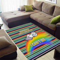 Funny Unicorn Sometimes When I Close My Eyes Christmas Area Rug Xmas Holiday Patterns - Wonder Print Shop