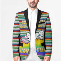 Funny Unicorn Sometimes When I Close My Eyes Christmas Blazer Xmas Holiday Patterns - Wonder Print Shop