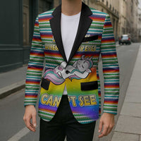 Funny Unicorn Sometimes When I Close My Eyes Christmas Blazer Xmas Holiday Patterns - Wonder Print Shop