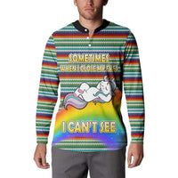 Funny Unicorn Sometimes When I Close My Eyes Christmas Button Sweatshirt Xmas Holiday Patterns - Wonder Print Shop
