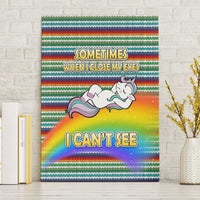 Funny Unicorn Sometimes When I Close My Eyes Christmas Canvas Wall Art Xmas Holiday Patterns - Wonder Print Shop