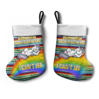 Funny Unicorn Sometimes When I Close My Eyes Christmas Stocking Xmas Holiday Patterns - Wonder Print Shop