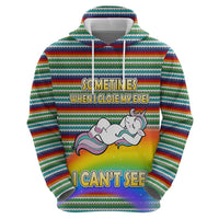 Funny Unicorn Sometimes When I Close My Eyes Christmas Hoodie Xmas Holiday Patterns - Wonder Print Shop