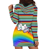 Funny Unicorn Sometimes When I Close My Eyes Christmas Hoodie Dress Xmas Holiday Patterns - Wonder Print Shop