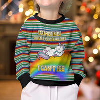 Funny Unicorn Sometimes When I Close My Eyes Christmas Kid Ugly Christmas Sweater Xmas Holiday Patterns - Wonder Print Shop