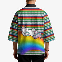 Funny Unicorn Sometimes When I Close My Eyes Christmas Kimono Xmas Holiday Patterns - Wonder Print Shop