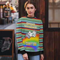 Funny Unicorn Sometimes When I Close My Eyes Christmas Ugly Christmas Sweater Xmas Holiday Patterns - Wonder Print Shop