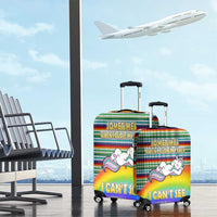 Funny Unicorn Sometimes When I Close My Eyes Christmas Luggage Cover Xmas Holiday Patterns - Wonder Print Shop