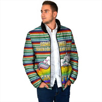 Funny Unicorn Sometimes When I Close My Eyes Christmas Padded Jacket Xmas Holiday Patterns - Wonder Print Shop
