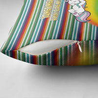 Funny Unicorn Sometimes When I Close My Eyes Christmas Pillow Cover Xmas Holiday Patterns - Wonder Print Shop