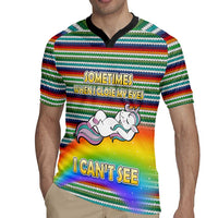 Funny Unicorn Sometimes When I Close My Eyes Christmas Rugby Jersey Xmas Holiday Patterns - Wonder Print Shop