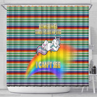 Funny Unicorn Sometimes When I Close My Eyes Christmas Shower Curtain Xmas Holiday Patterns - Wonder Print Shop