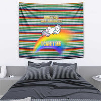 Funny Unicorn Sometimes When I Close My Eyes Christmas Tapestry Xmas Holiday Patterns - Wonder Print Shop