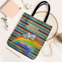 Funny Unicorn Sometimes When I Close My Eyes Christmas Tote Bag Xmas Holiday Patterns - undefined