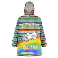 Funny Unicorn Sometimes When I Close My Eyes Christmas Wearable Blanket Hoodie Xmas Holiday Patterns - Wonder Print Shop