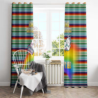 Funny Unicorn Sometimes When I Close My Eyes Christmas Window Curtain Xmas Holiday Patterns - Wonder Print Shop