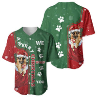 German Shepherd Merry Christmas Christmas Baseball Jersey Xmas Holiday Patterns - Wonder Print Shop