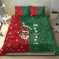 German Shepherd Merry Christmas Christmas Bedding Set Xmas Holiday Patterns - Wonder Print Shop