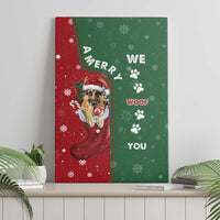 German Shepherd Merry Christmas Christmas Canvas Wall Art Xmas Holiday Patterns - Wonder Print Shop