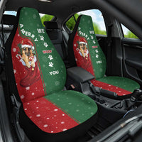 German Shepherd Merry Christmas Christmas Car Seat Cover Xmas Holiday Patterns - Wonder Print Shop