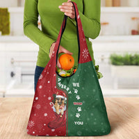German Shepherd Merry Christmas Christmas Grocery Bag Xmas Holiday Patterns - Wonder Print Shop