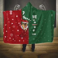 German Shepherd Merry Christmas Christmas Hooded Blanket Xmas Holiday Patterns - Wonder Print Shop