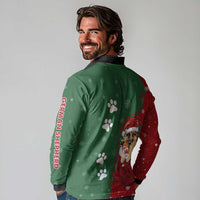 German Shepherd Merry Christmas Christmas Long Sleeve Polo Shirt Xmas Holiday Patterns - Wonder Print Shop