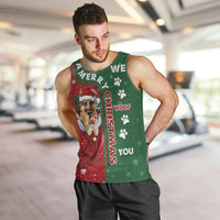 German Shepherd Merry Christmas Christmas Men Tank Top Xmas Holiday Patterns - Wonder Print Shop