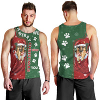 German Shepherd Merry Christmas Christmas Men Tank Top Xmas Holiday Patterns - Wonder Print Shop