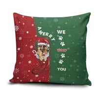 German Shepherd Merry Christmas Christmas Pillow Cover Xmas Holiday Patterns - Wonder Print Shop